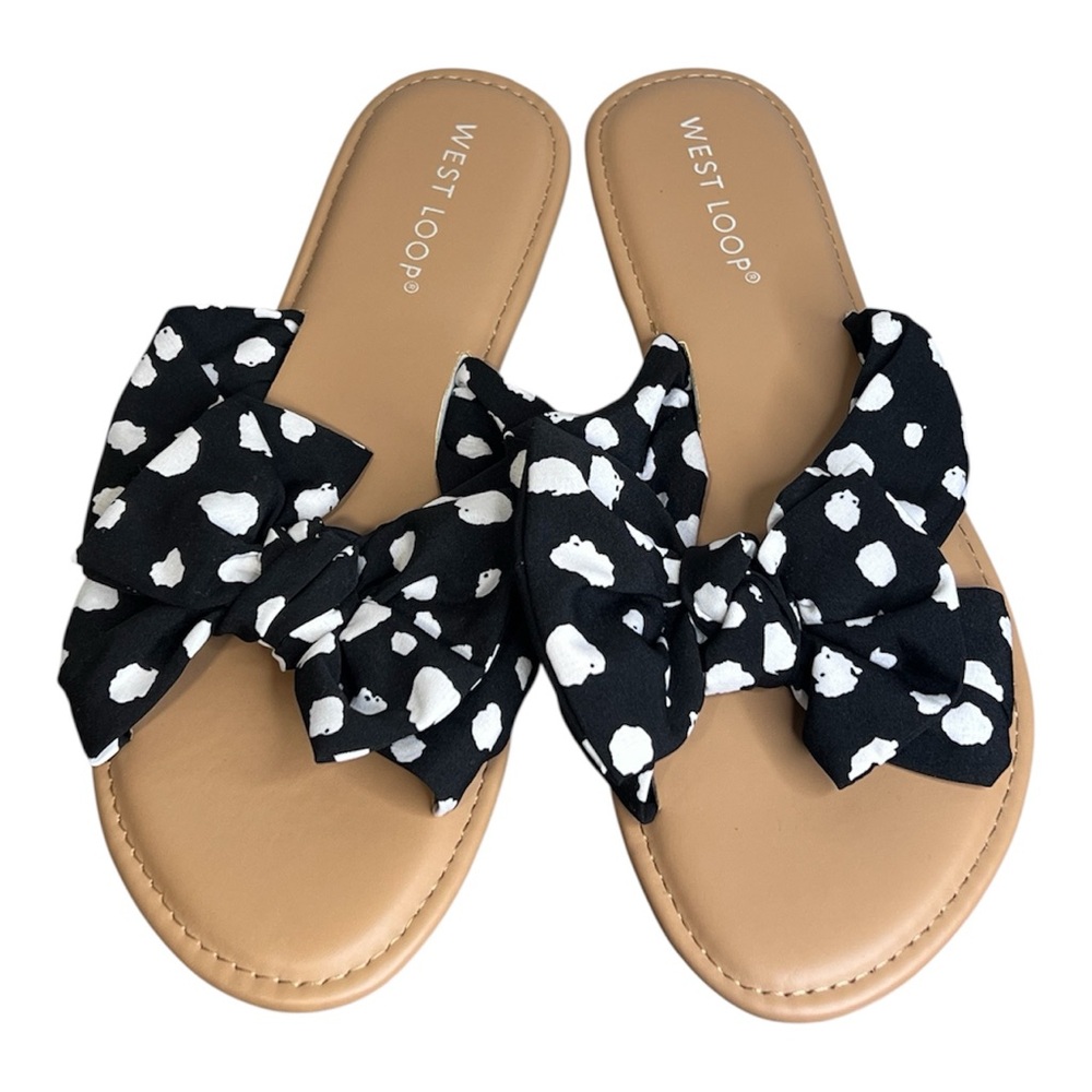 West Loop Women's Sandals Black and White